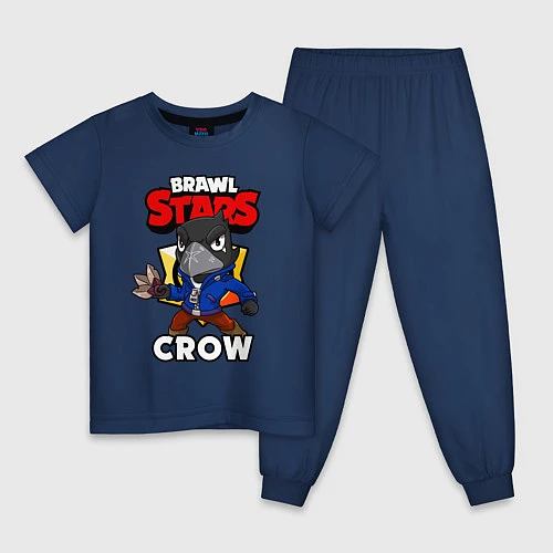 Детская пижама BRAWL STARS CROW / Тёмно-синий – фото 1