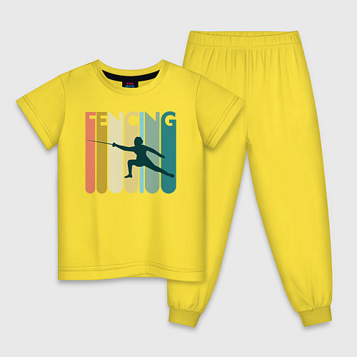 Детская пижама Fencing / Желтый – фото 1