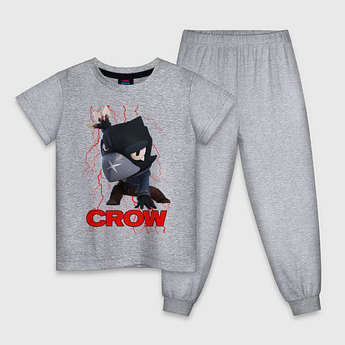 Детская пижама Brawl Stars CROW / Меланж – фото 1