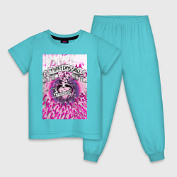 Пижама хлопковая детская Three Days Grace art, цвет: бирюзовый