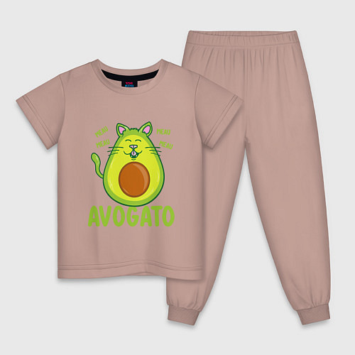 Детская пижама AVOGATO / Пыльно-розовый – фото 1