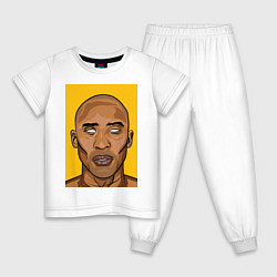 Пижама хлопковая детская Kobe 24, цвет: белый