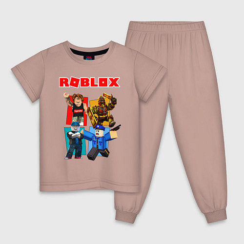 Детская пижама ROBLOX / Пыльно-розовый – фото 1