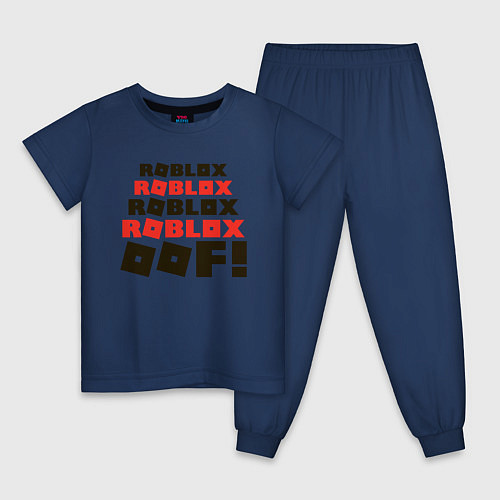 Детская пижама ROBLOX / Тёмно-синий – фото 1