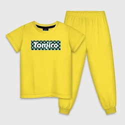 Пижама хлопковая детская TANJIRO, цвет: желтый