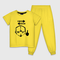 Пижама хлопковая детская LIMP BIZKIT, цвет: желтый
