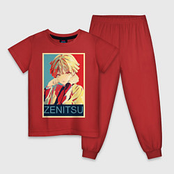 Пижама хлопковая детская Зеницу Агацума, цвет: красный
