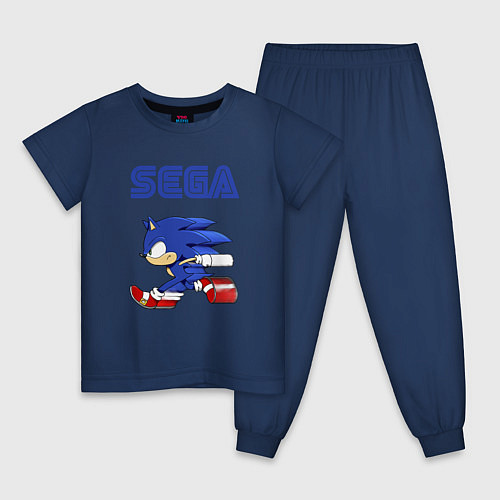 Детская пижама SEGA / Тёмно-синий – фото 1