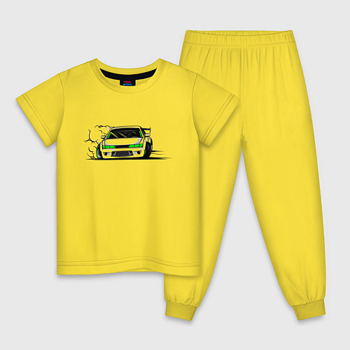 Детская пижама Street racing Drift / Желтый – фото 1