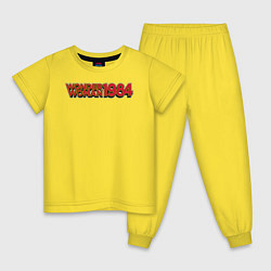 Пижама хлопковая детская Wonder Woman 1984, цвет: желтый