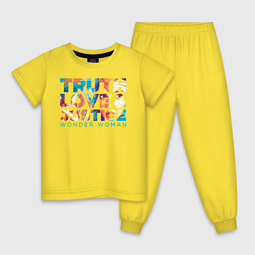 Детская пижама Wonder Woman / Желтый – фото 1