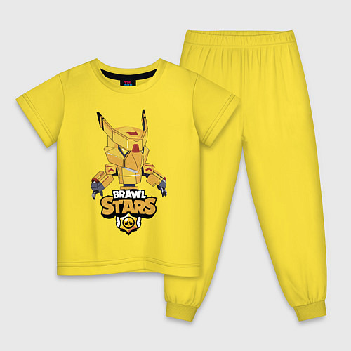 Детская пижама Brawl stars mecha crow / Желтый – фото 1