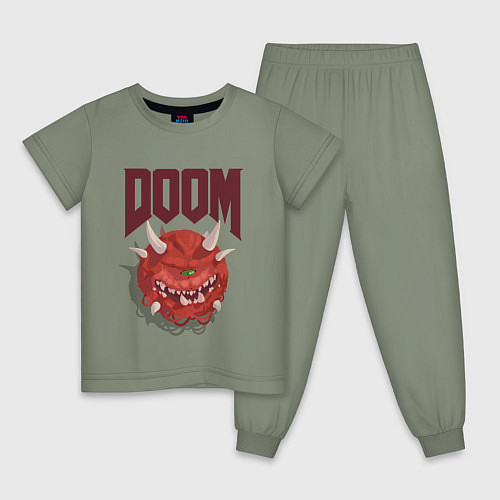 Детская пижама DOOM / Авокадо – фото 1