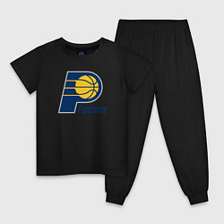 Пижама хлопковая детская Indiana Pacers 2, цвет: черный