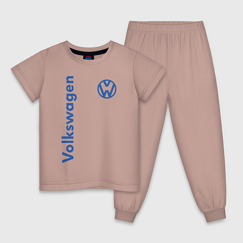 Детская пижама Volkswagen / Пыльно-розовый – фото 1