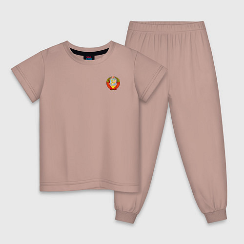 Детская пижама СССР / Пыльно-розовый – фото 1