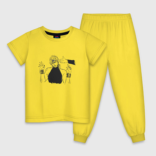 Детская пижама JOJOS BIZARRE ADVENTURE / Желтый – фото 1