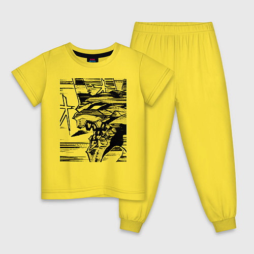 Детская пижама Ева Евангелион / Желтый – фото 1