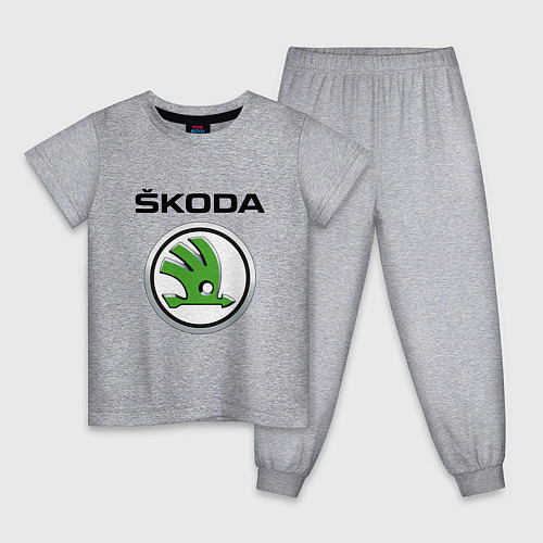 Детская пижама SKODA / Меланж – фото 1
