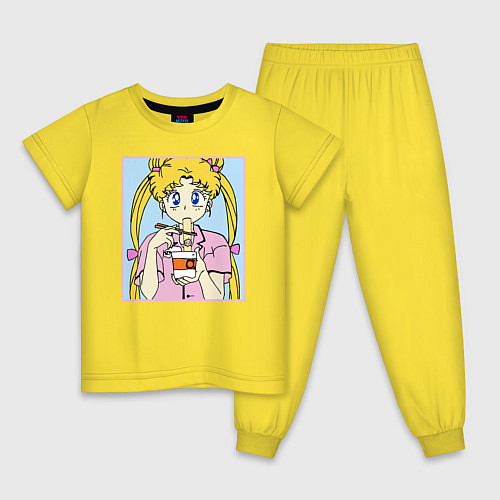 Детская пижама Sailor Moon Usagi Tsukino / Желтый – фото 1