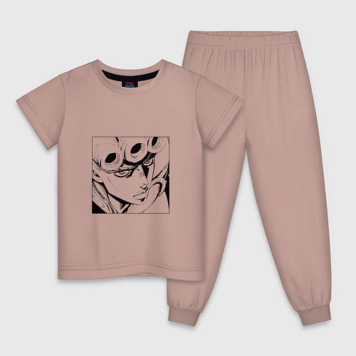 Детская пижама JoJo’s Bizarre Adventure / Пыльно-розовый – фото 1