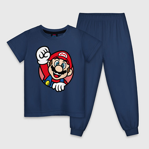 Детская пижама Mario / Тёмно-синий – фото 1