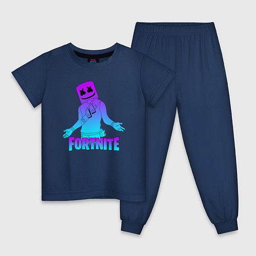 Детская пижама FORTNITE x MARSHMELLO / Тёмно-синий – фото 1