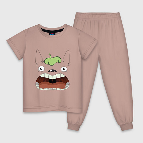 Детская пижама Scream Totoro / Пыльно-розовый – фото 1