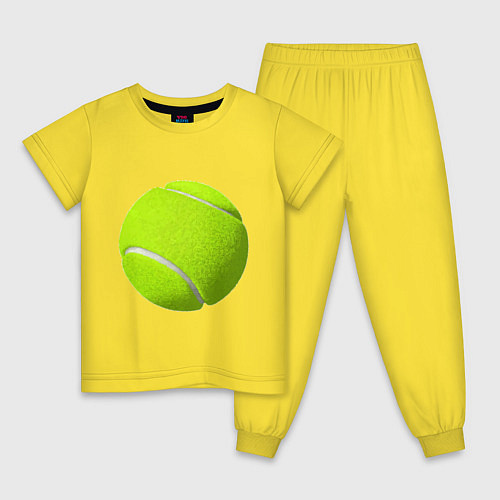 Детская пижама Теннис / Желтый – фото 1