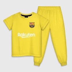 Пижама хлопковая детская BARCELONA, цвет: желтый