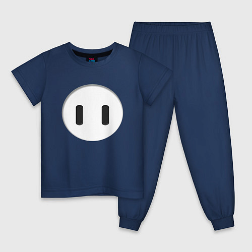 Детская пижама Fall Guys / Тёмно-синий – фото 1