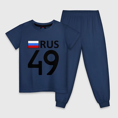 Детская пижама RUS 49 / Тёмно-синий – фото 1