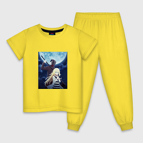 Детская пижама Ангел кровопролития / Желтый – фото 1