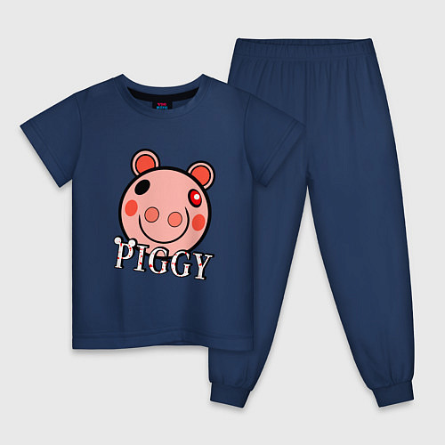 Детская пижама ROBLOX PIGGY / Тёмно-синий – фото 1