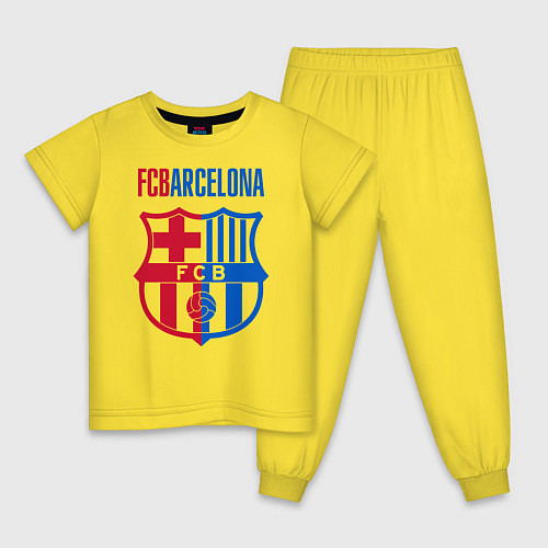 Детская пижама Barcelona FC / Желтый – фото 1