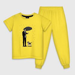Пижама хлопковая детская John Wick, цвет: желтый