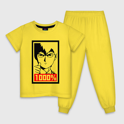 Детская пижама Mob psycho 100 Z / Желтый – фото 1