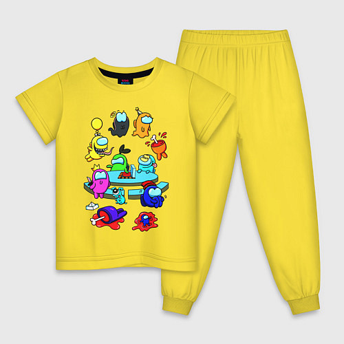 Детская пижама AMONG US / Желтый – фото 1