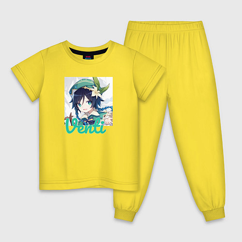 Детская пижама Venti / Желтый – фото 1