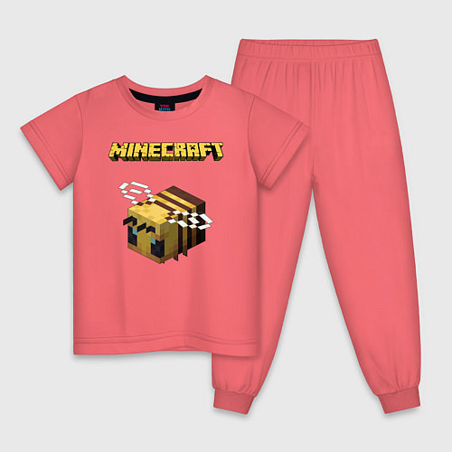 Детская пижама Minecraft / Коралловый – фото 1