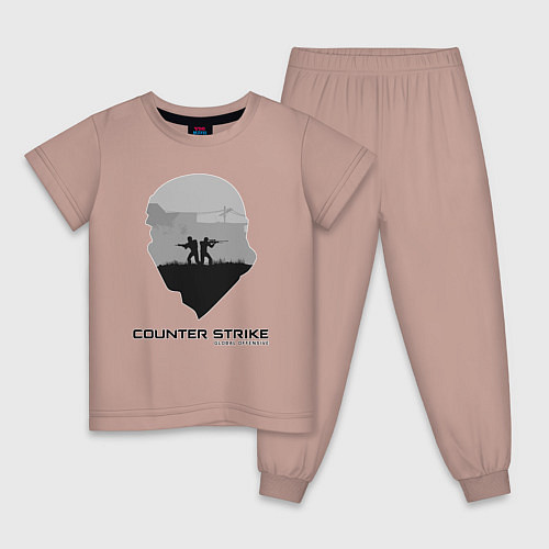 Детская пижама CS GO Terrorist / Пыльно-розовый – фото 1