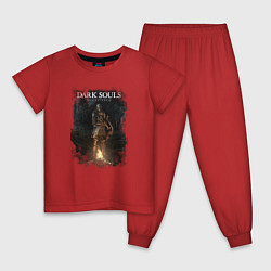 Пижама хлопковая детская Dark Souls Remastered, цвет: красный