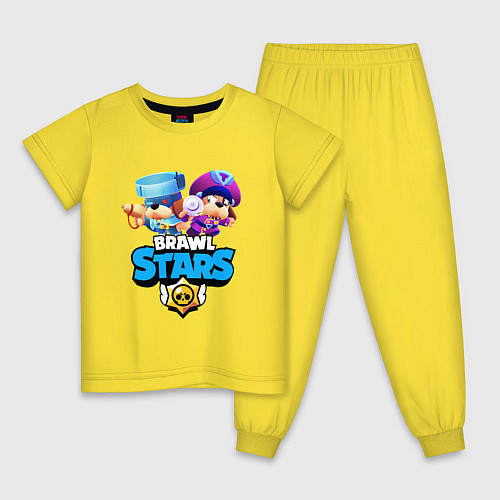 Детская пижама Генерал Гавс - Brawl Stars / Желтый – фото 1