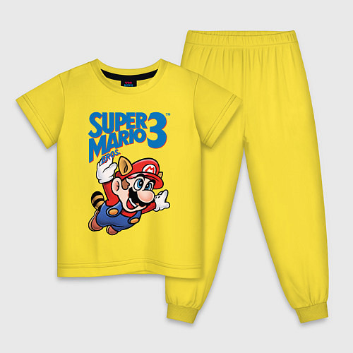 Детская пижама Mario 3 / Желтый – фото 1