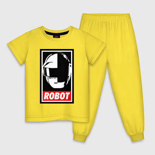 Детская пижама Daft Punk / Желтый – фото 1