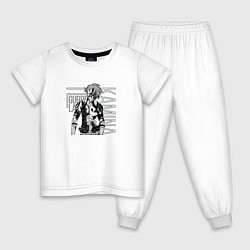 Пижама хлопковая детская Гуррен-Лаганн, цвет: белый