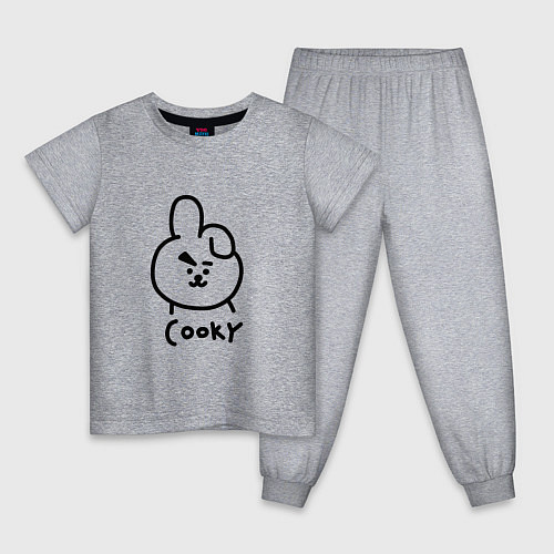 Детская пижама COOKY BTS / Меланж – фото 1