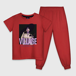 Пижама хлопковая детская Resident evil vampire, цвет: красный