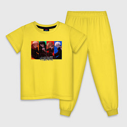 Пижама хлопковая детская МАГИЧЕСКАЯ БИТВА ПЕРСОНАЖИ, цвет: желтый