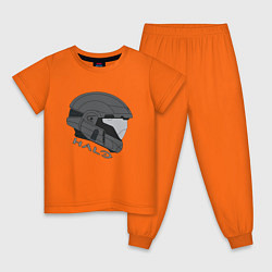 Пижама хлопковая детская Спартанский профиль, цвет: оранжевый